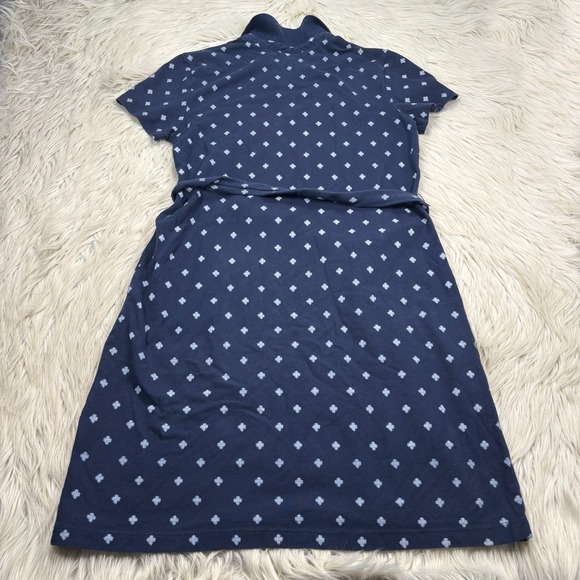Tommy Hilfiger Women's S Navy Clover All Over Print Polo Shirt Dress Preppy - Picture 5 of 5